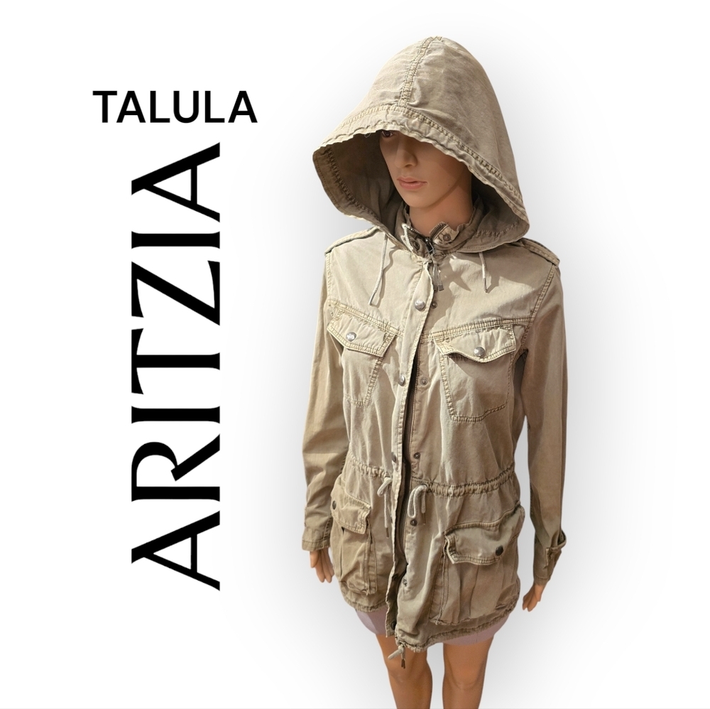 Talula Aritzia Khaki Womens Hoodie jacket